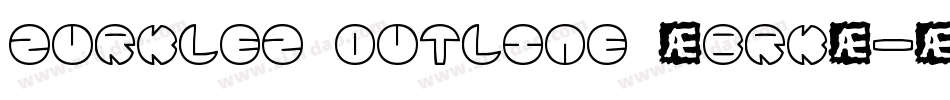 Zurklez Outline (BRK)字体转换